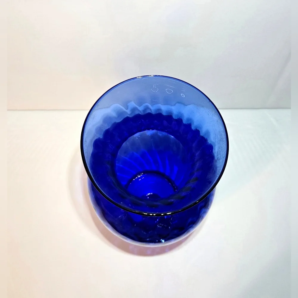 Indiana Glass 'Illusions' Cobalt Blue Vase 11
